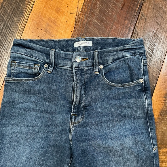 Good American Good Legs Distressed Skinny Jeans Women’s Size 6 / 28 Blue625 - Picture 4 of 8
